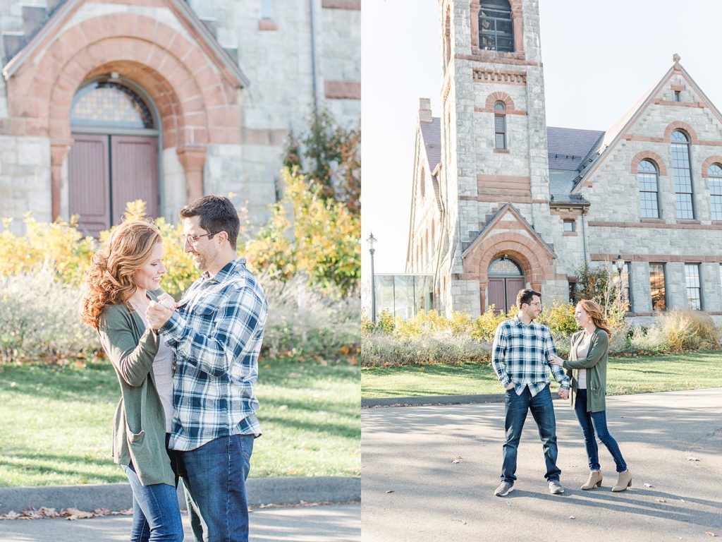 Engagement photos in Massachusetts