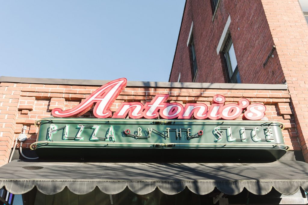 Downtown Amherst at Antonio's Pizza