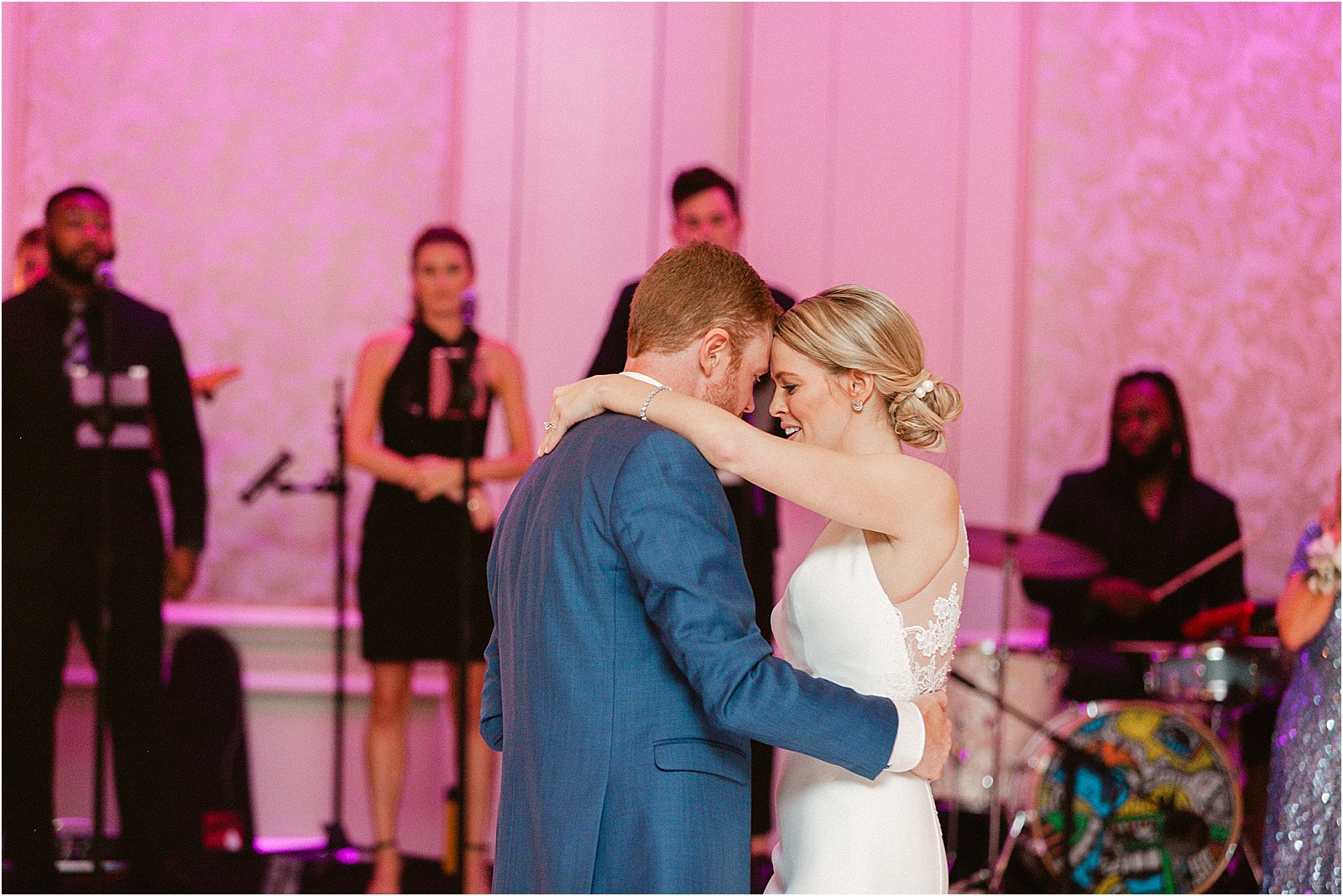 bride and groom first dance at four seasons boston