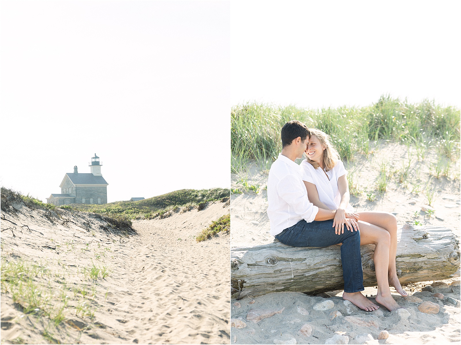 Block Island Engagement Session on the beach